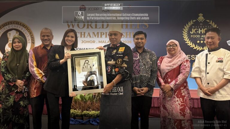 World Chefs Championship Officially Recognised by ASIA Records for Largest Recurring International Culinary Championship