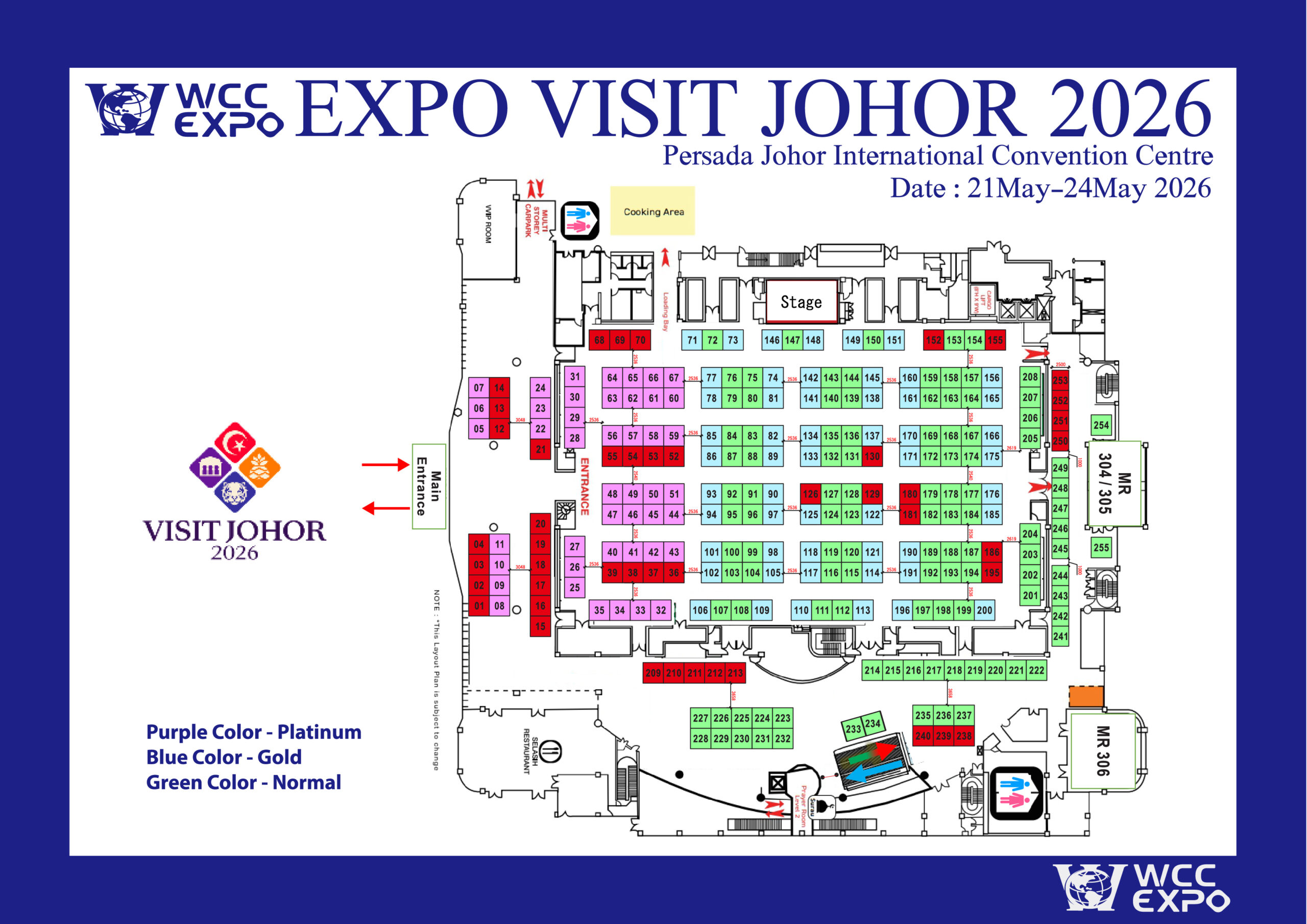 2026 WCC EXPO FLOOR PLAN